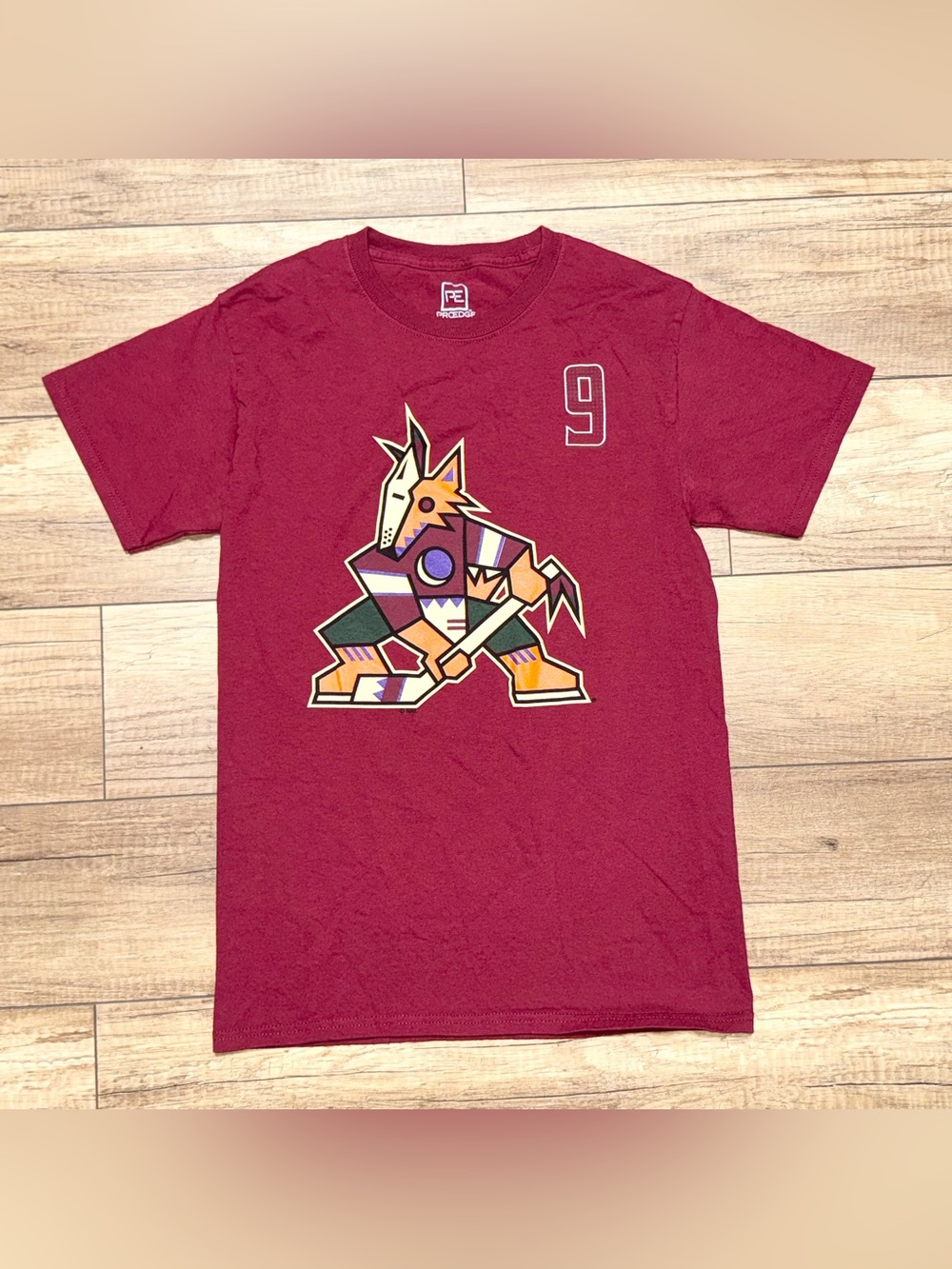 ProEdge Phoenix Coyotes Clayton Keller Utah Mammoth Jersey T Shirt Adult S